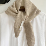 100% Merino Uld Strikket Trekantscraf