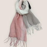 100% Linned Gradient Fringed Let Skarf