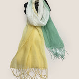 100% Linned Gradient Fringed Let Skarf