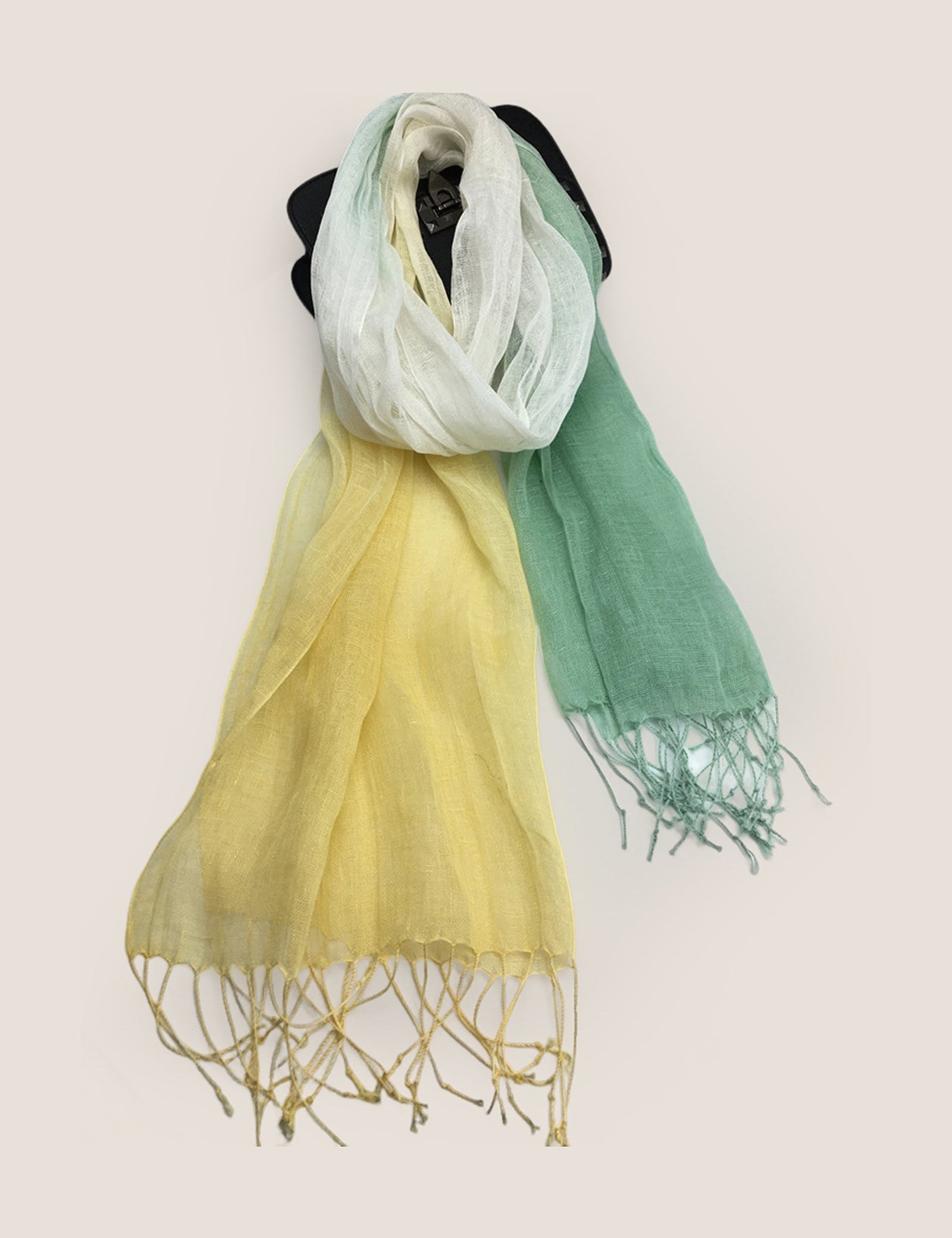 100% Linned Gradient Fringed Let Skarf