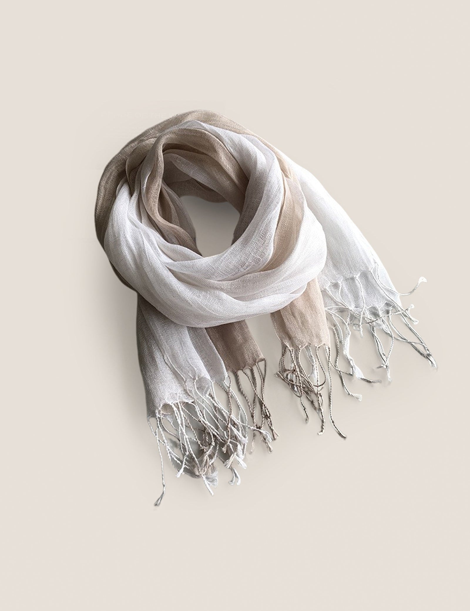 100% Linned Gradient Fringed Let Skarf