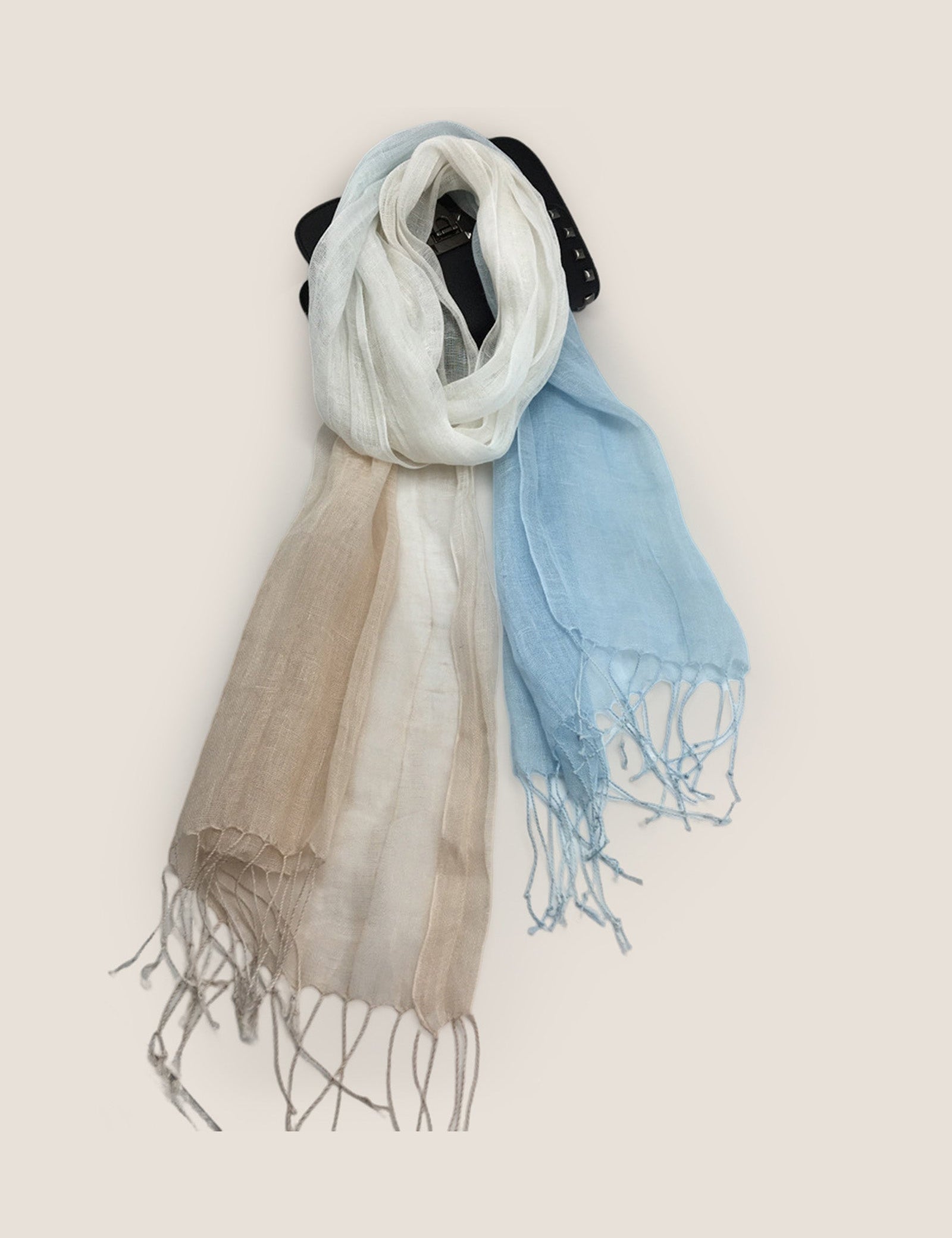 100% Linned Gradient Fringed Let Skarf