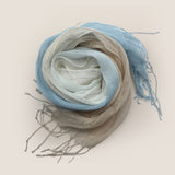 100% Linned Gradient Fringed Let Skarf