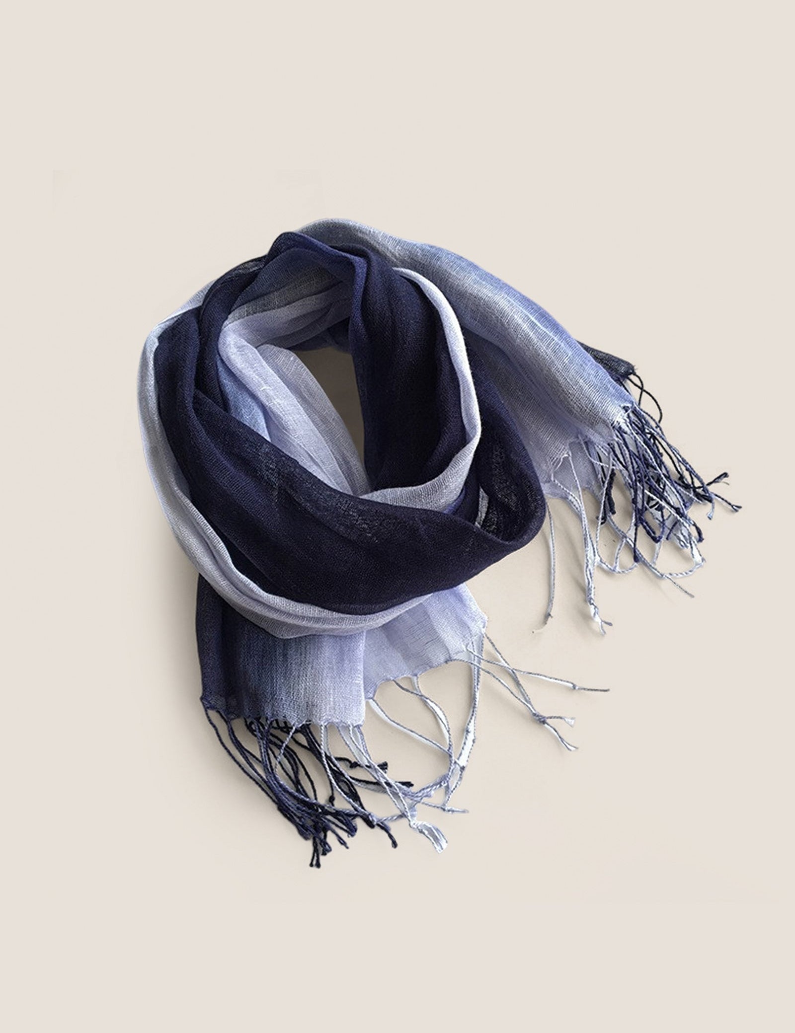 100% Linned Gradient Fringed Let Skarf