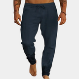 Rune | Afslappede Hørbukser med Snøre