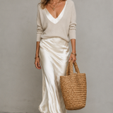 Elena Satin Kjole
