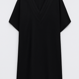 Ida KJOLE | Kort kjole med struktureret V-udskæring