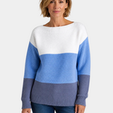 Serena | Blød Gradient Pullover med Komfortabel Pasform