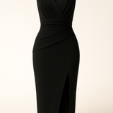 Elina Kjole | Elegant slå-om cocktailkjole med drapering