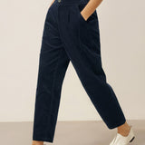Cotton Elastic Waist Tapered Pants NIKKI