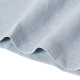 100% Linned Gingham Tjekket Bådkrave 3/4 Lange Ærmer Top AURORA