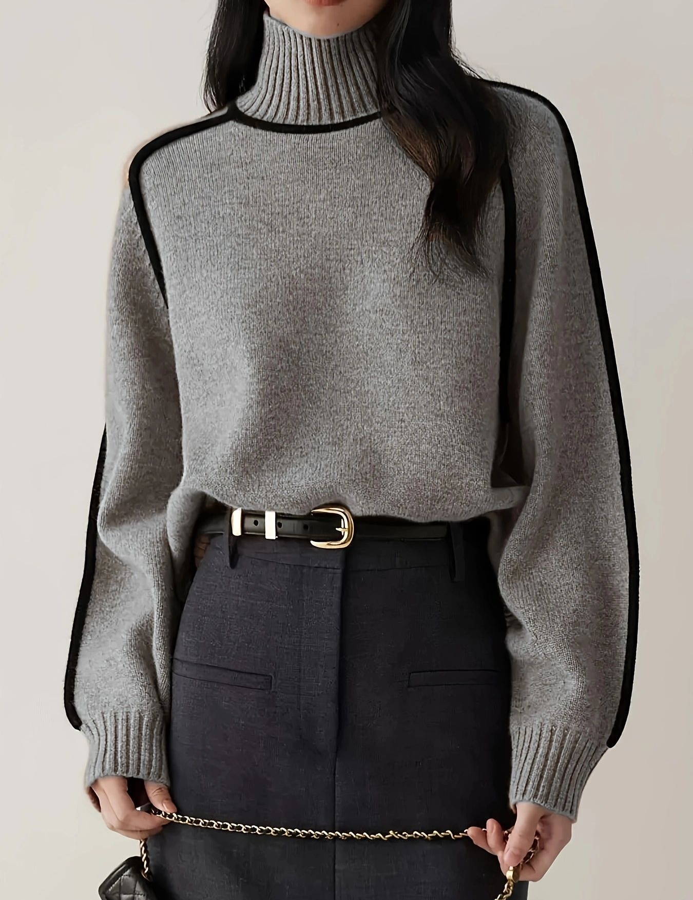 Emilie | Premium Rullekrave-jumper