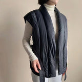 Cherry™ Blød Bælteindpakket Puffer Vest