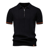 Per™ | Struktur-Zip-Poloshirt
