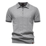 Per™ | Struktur-Zip-Poloshirt