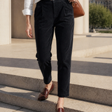Cotton Elastic Waist Tapered Pants NIKKI