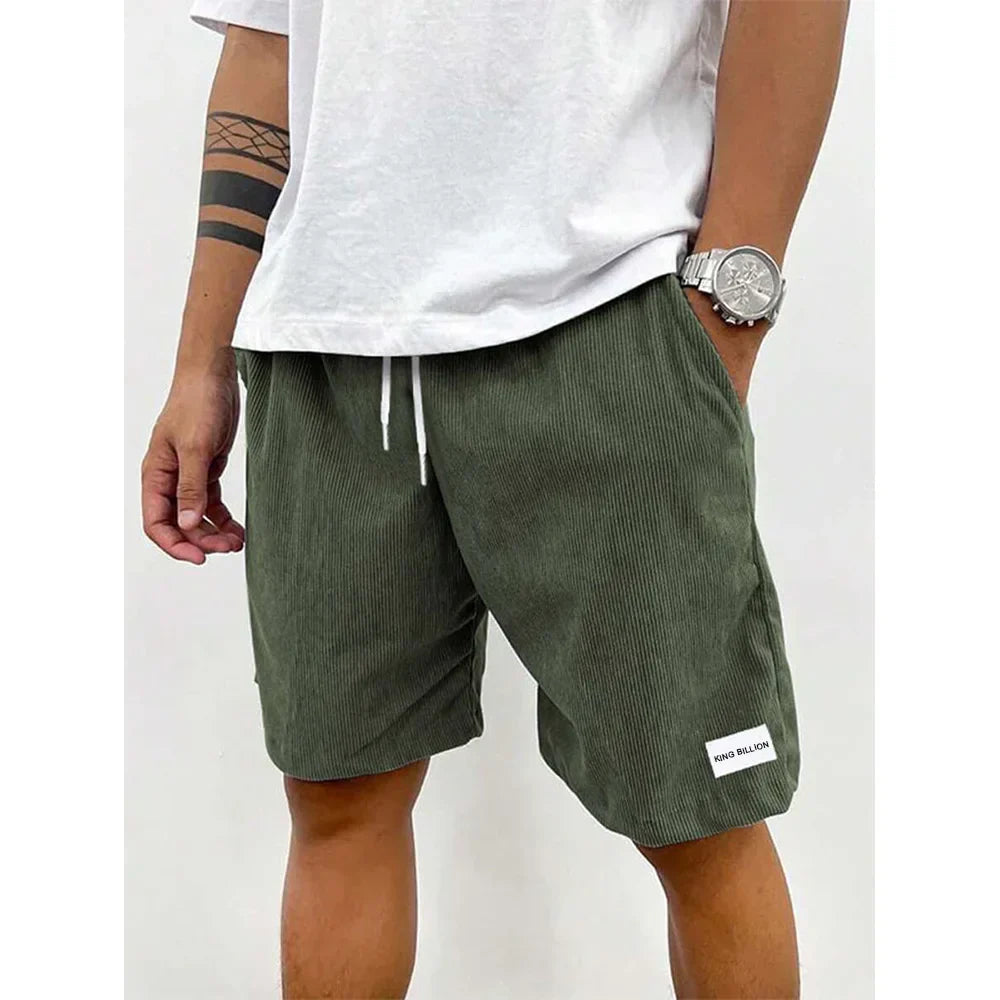Viktor | Herre Ribbet Sommer Shorts med Snøre
