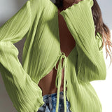 Mikaela™ | V-Hals Strik Top