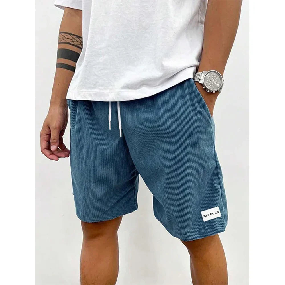 Viktor | Herre Ribbet Sommer Shorts med Snøre