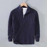Marco | Sweater med halv lynlås