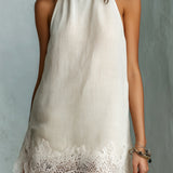 Blanche | Mini Kjole Halterneck Chic Off-White