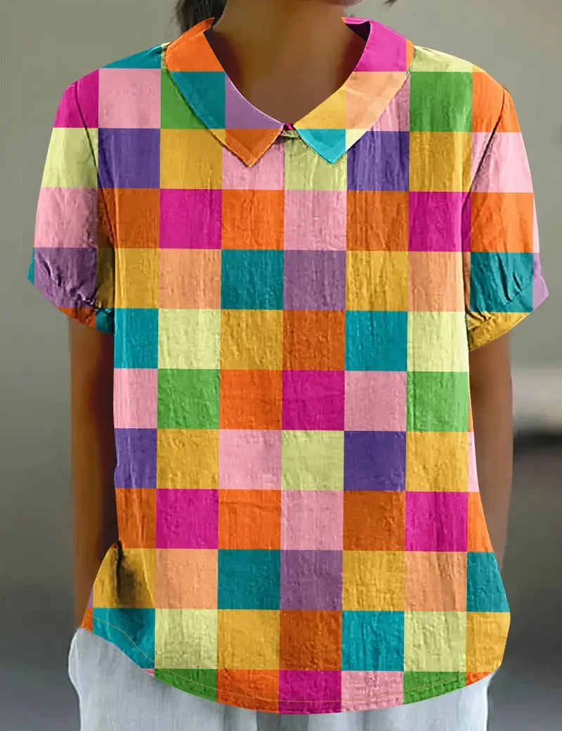 Sofia™ | Farverig og komfortabel bluse