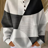 Bridgette | Farveblok Tekstureret Sweater