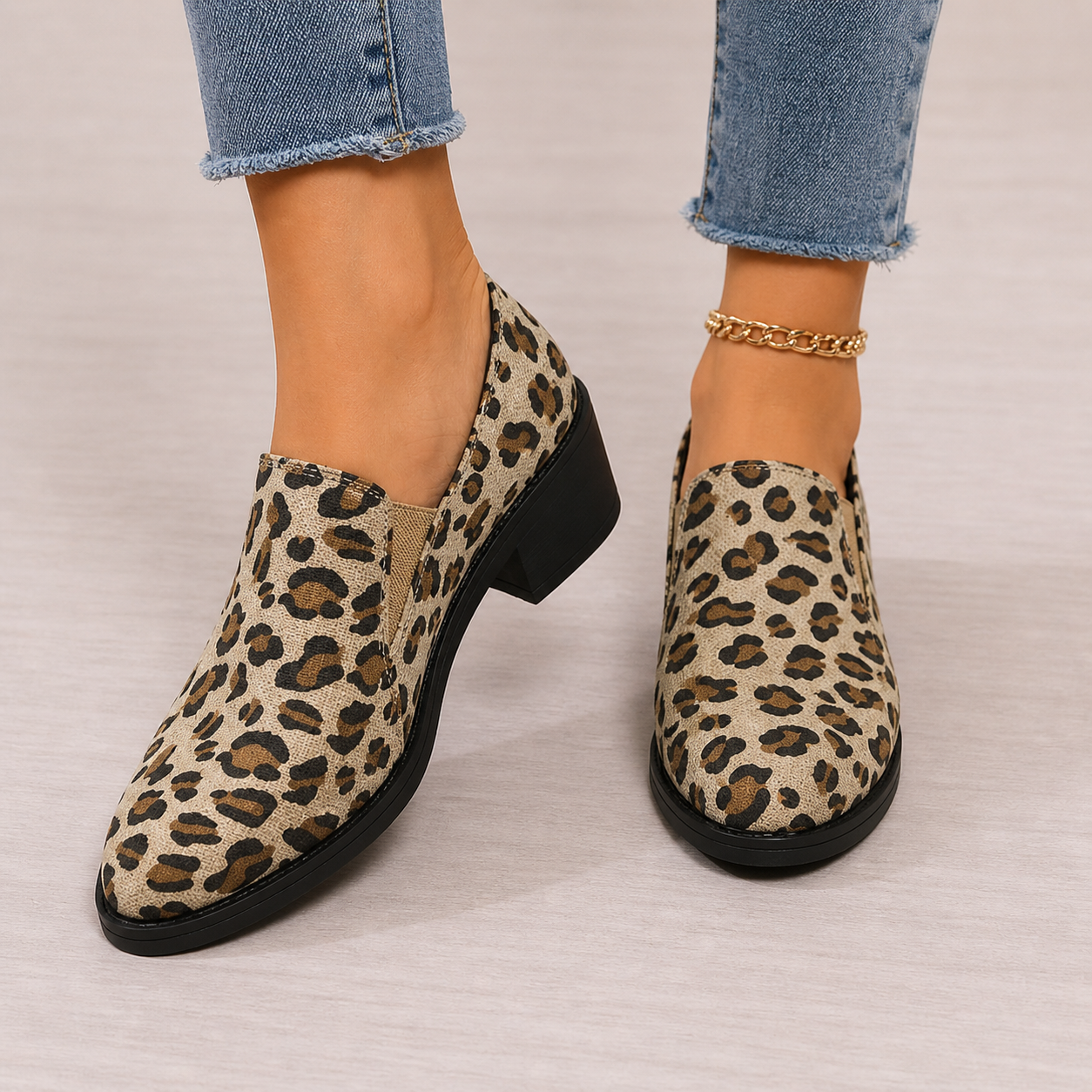 Angélique | Loafers med dyreprint
