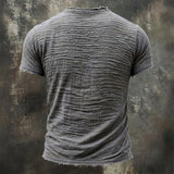 Vintage V-Hals T-Shirt | 100% Bomuld