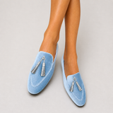 Chloé | Chic blå loafers