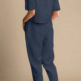 Sæt Siv | Ensfarvede & Komfortable Bukser + Matchende Top