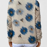 Alma | Elegant Trøje Med Blomsterdesign