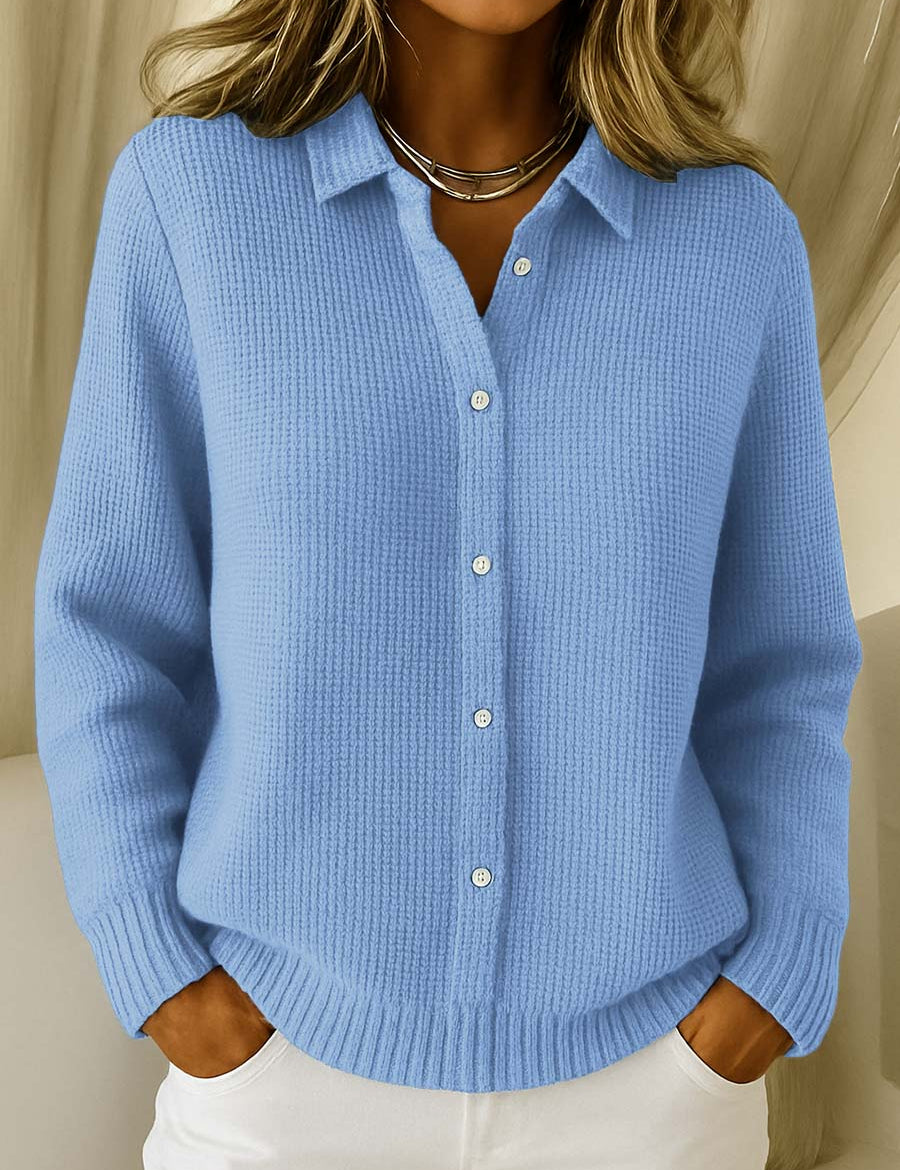 Coba | Struktureret strikket cardigan med knapper