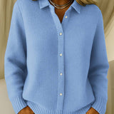 Coba | Struktureret strikket cardigan med knapper