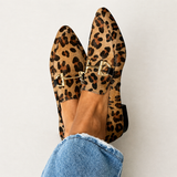 Gia | Elegante loafers med leopardprint