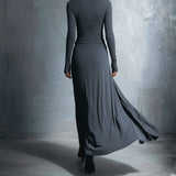Mildred | Side-Knot Jersey Maxi Kjole