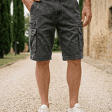 Elias | Funktionel Denim Cargo Shorts