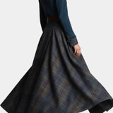 Liza Retro Etnisk Stil Maxi Ternede Suede Kjole