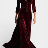 Camelia Lang Velour Blazer Style Kjole