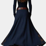 Elegant Lang Vintage Ternede Marlis Kjole