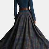 Liza Retro Etnisk Stil Maxi Ternede Suede Kjole