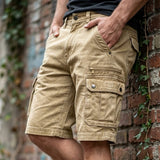 Elias | Funktionel Denim Cargo Shorts