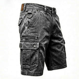 Elias | Funktionel Denim Cargo Shorts