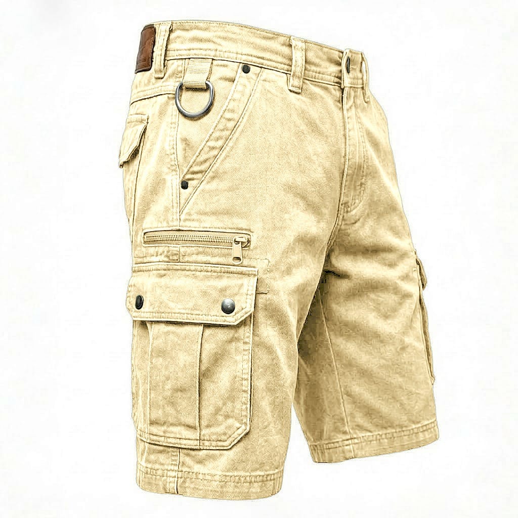 Elias | Funktionel Denim Cargo Shorts