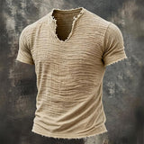 Vintage V-Hals T-Shirt | 100% Bomuld