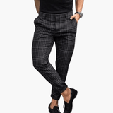 Flemming | Herre Slim-Fit Stilfulde Mønstrede Bukser