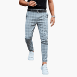 Flemming | Herre Slim-Fit Stilfulde Mønstrede Bukser
