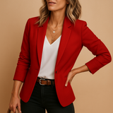 Fitted Blazer med Én Knap til Kvinder
