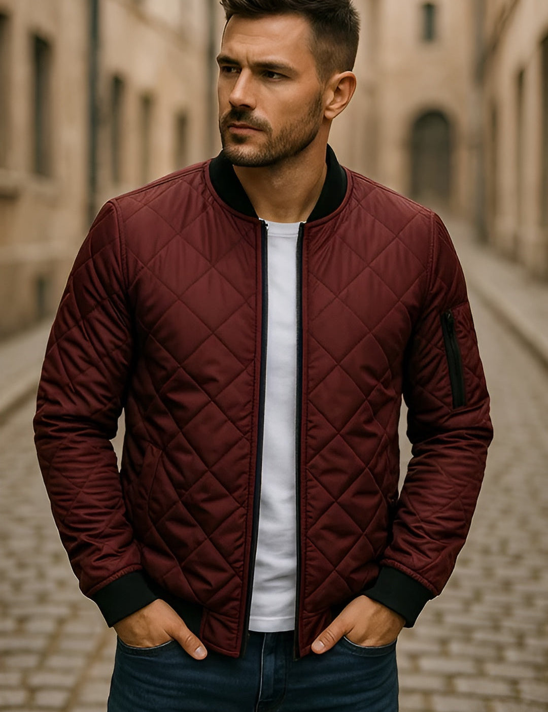 Han vatteret forårsjakke | Let og stilfuld