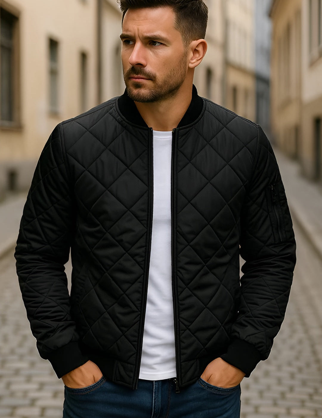 Han vatteret forårsjakke | Let og stilfuld